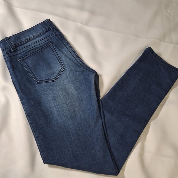 Bluenotes Low Rise Ashley Faded Jeans Size 29/32 (Sz 8) Slim Fit w Stretch - Picture 1 of 12